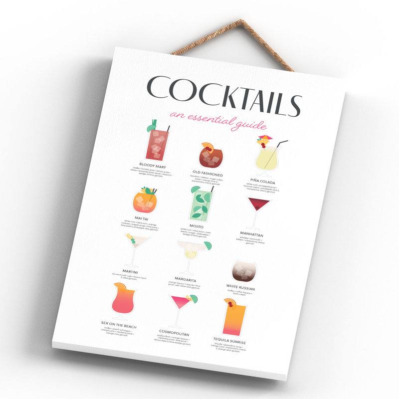 Handmade Food & Beverage Wall Decor on Wood
