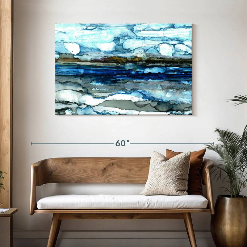 Avery Silver Coast, 30" H x 45" W