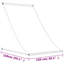 Auvent rétractable Vidaxl en tissu et acier de 59,1 po x 59,1 po-98886012