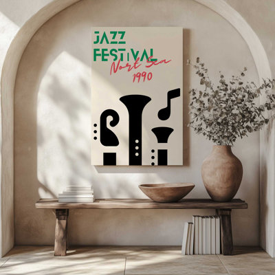 «Jazz Festival 1990», affiche sur toile tendue