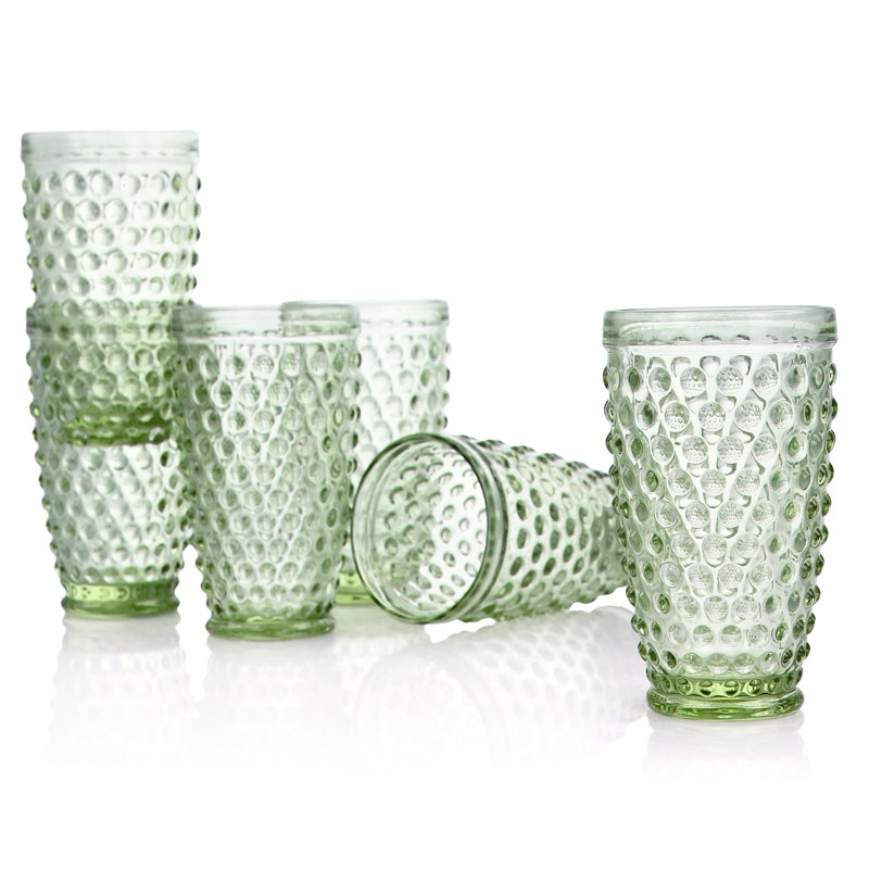 14 oz Ensemble de verrerie, Vert
