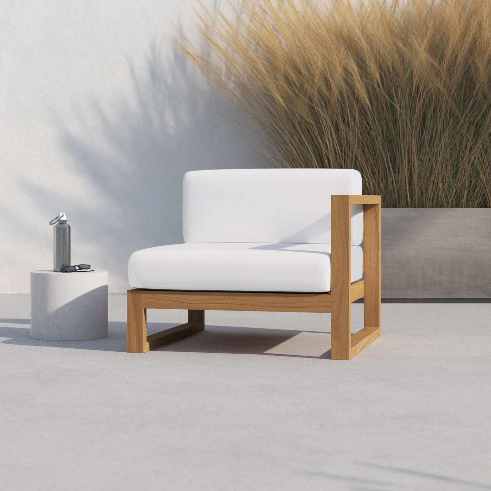 Upland Teak Patio Lounge Chair