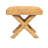 Woven Water Hyacinth and Wood Stool-1875503023
