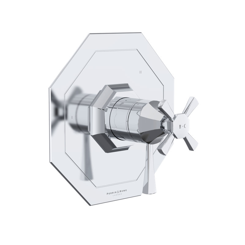 Garniture thermo-pression 1/2 "avec 3 fonctions Deco, Chrome poli