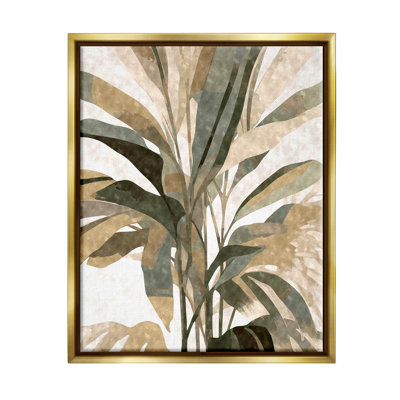 Boho palmier encadré sur toile par Ziwei Li