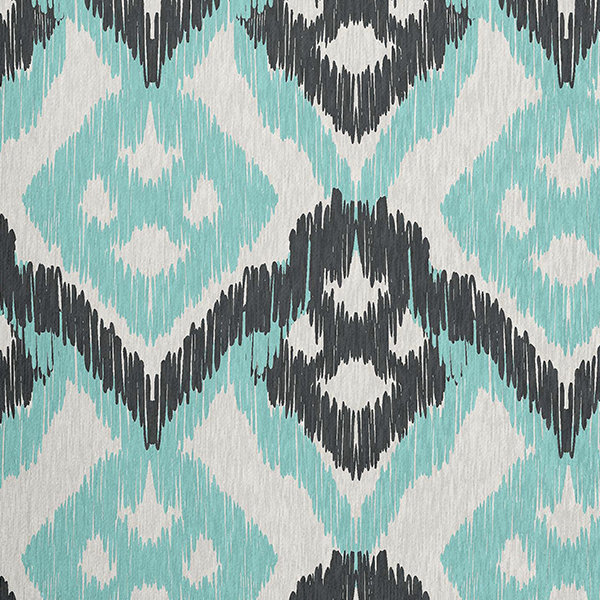Chenille Ikat Indoor Rug, Rectangle 4' x 6'