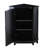 Adjustable Shelf Black Triangle Bathroom Cabinet, Board, Compact Design Cabinet For Different Spaces, With Shelf, Made Of-1078945592