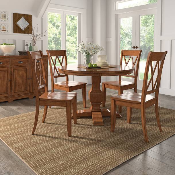 Lark Manor Aliha Round Solid Wood Dining Table & Reviews | Wayfair