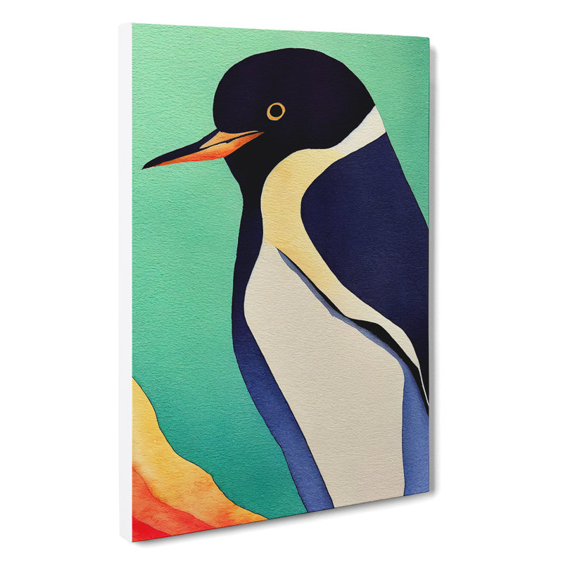 XC1022-1807X Delightful Penguin - Wrapped Canvas Print, 50cm H x 35cm W x 3cm D