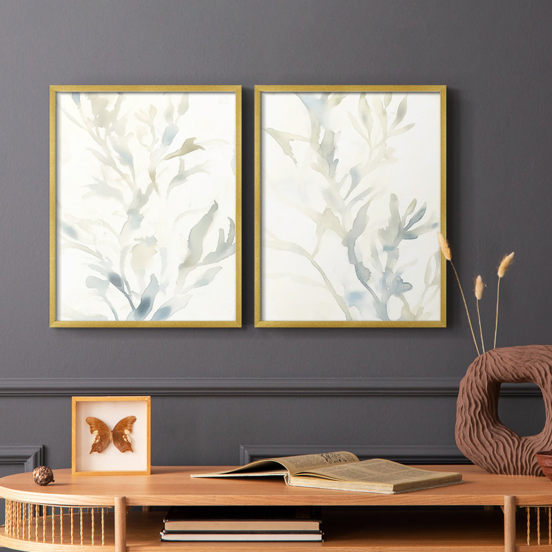 Série FLORAL DCxxxIV - reproduction encadrée de qualité supérieure - prête à être accrochée - aucun clou requis - aucun clou requis