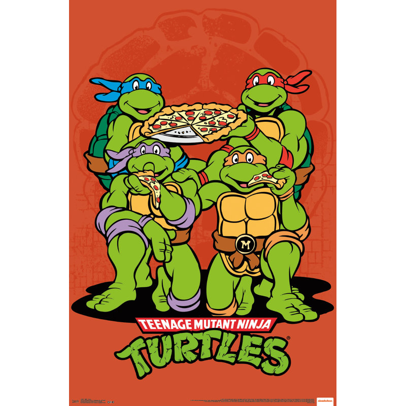 Turtles teenage mutants-impression sur papier pizza