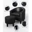 Fauteuil d'appoint avec repose-pieds en similicuir-1527431713