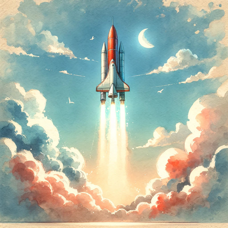 Impression sur toile Skyward, H 30 po x l 30 po x P 1,5 po