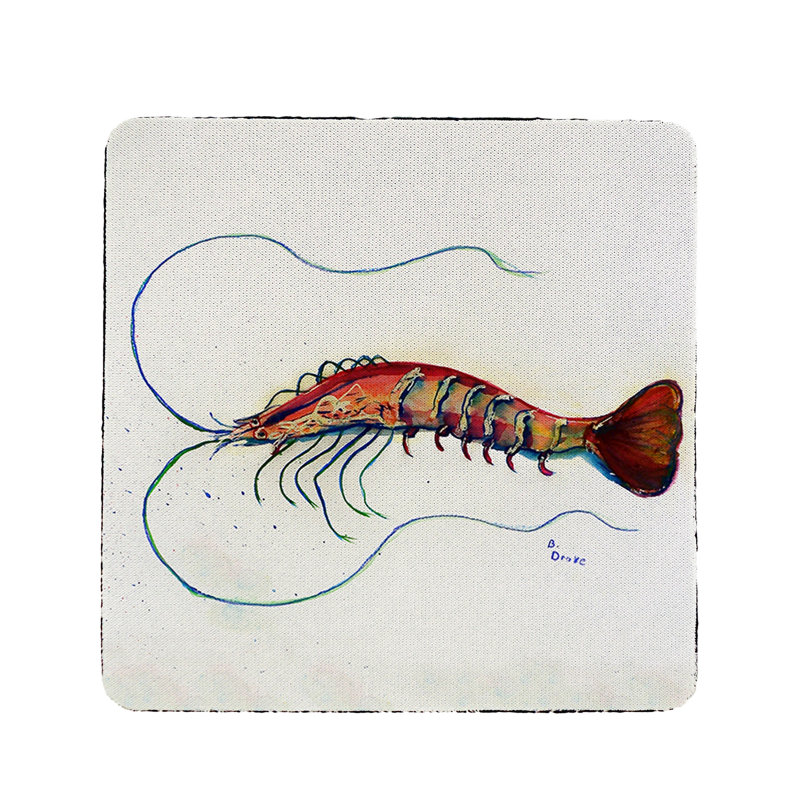Sous-verre crevette