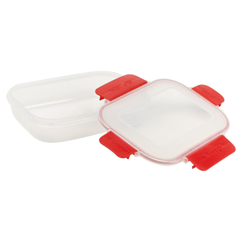 Food Storage - Set of 6 Containers and 6 Lids, Red
