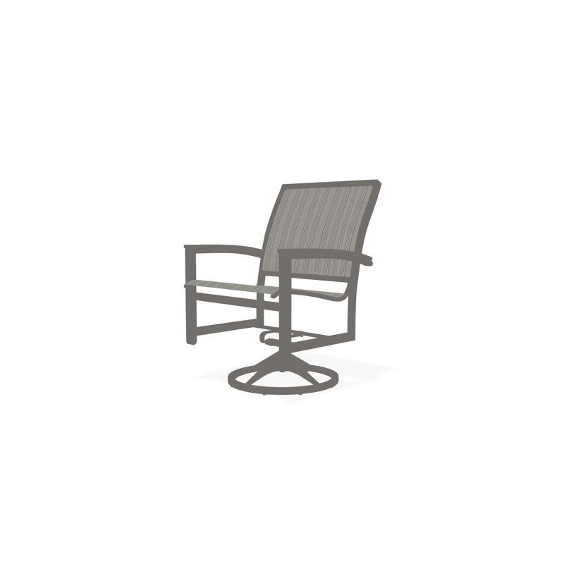 Bazza Outdoor Dining Chair, Harbor, Warm Gray