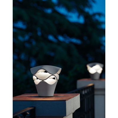 Cornet Gray Integrated LED Bollard Light