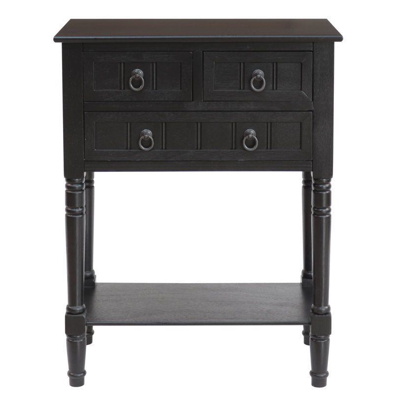 Bertero 24'' Console Table, Black