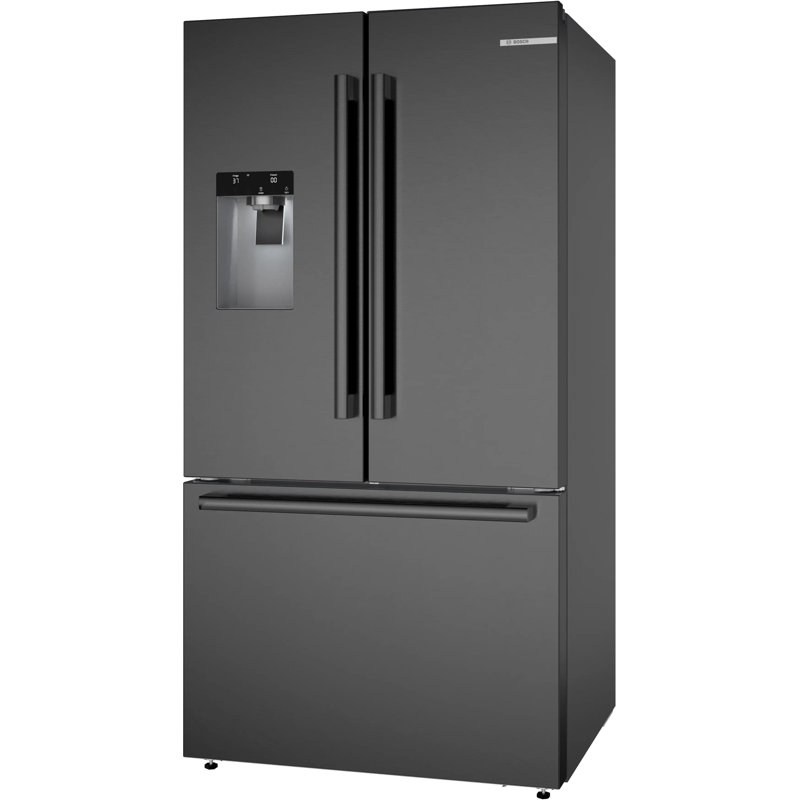 500 Series Free-Standing Fridge-Freezer, Black Stainless Steel