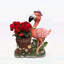 Sculpture de jardin Playful Flamingo avec pot de fleurs intégré, décoration de jardin unique et lumière solaire