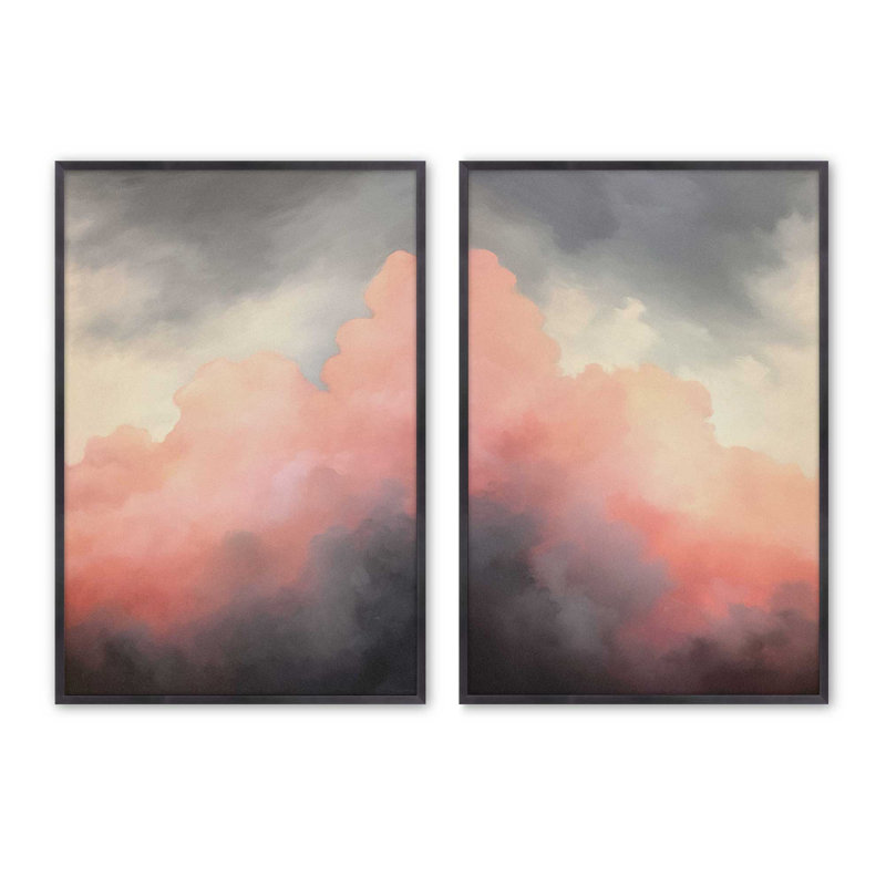 "Rosy Twilight" par Golden Glow Interiors 2 - Pièces sur papier, Zinc patiné, H 17,25 po x l 13,25 po