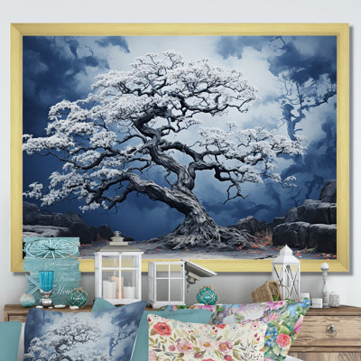 Éveil fauve de chêne bleu sur toile