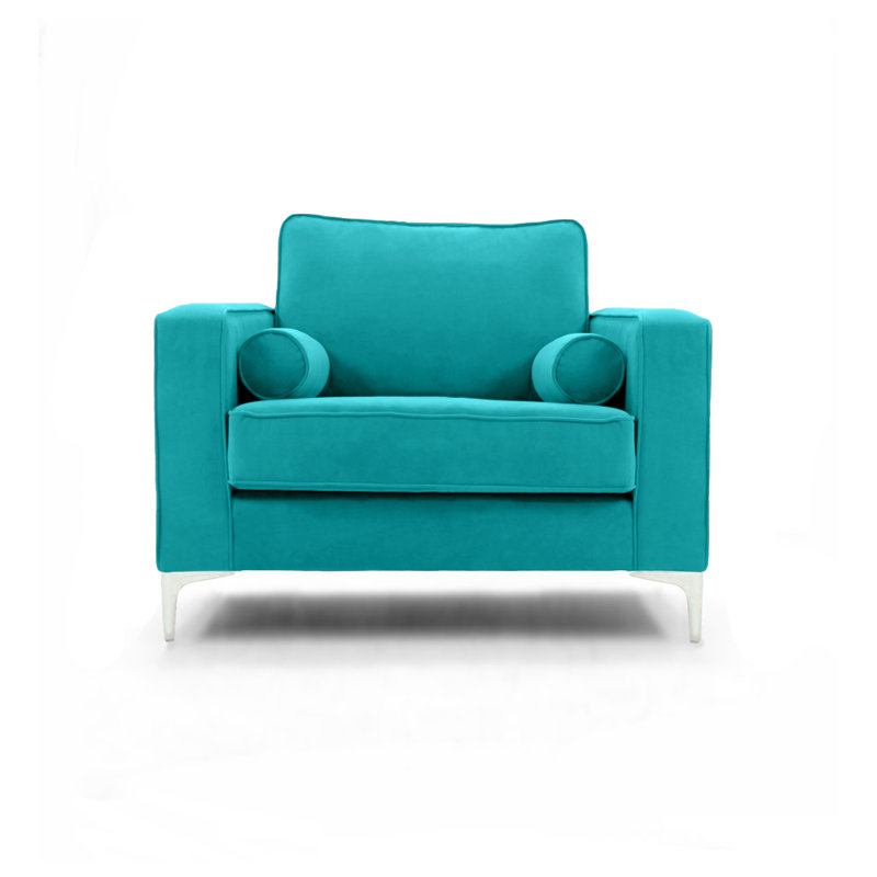 Georgio Velvet Armchair, Lavender