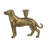Decorative Gold Metal Greyhound Taper Holder