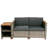 Artique Wicker 2 - Person Patio Conversation Set with Cushions-1065343494