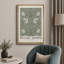 Oeuvre classique "William Morris - Illustration de fleur de pimpernel vert, images murales abstraites de salle de bain florales et botaniques, impression sur toile encadrée,"-95982758-95982756