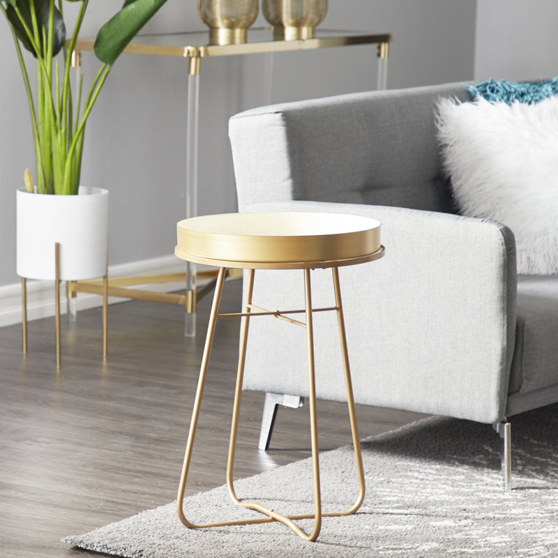 Table de bout Tray, Blanc