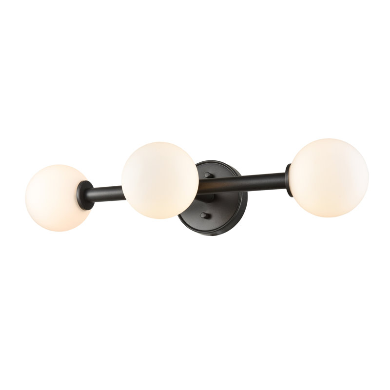 Éclairage pour meuble-lavabo 3 lumières Pickerington, Noir