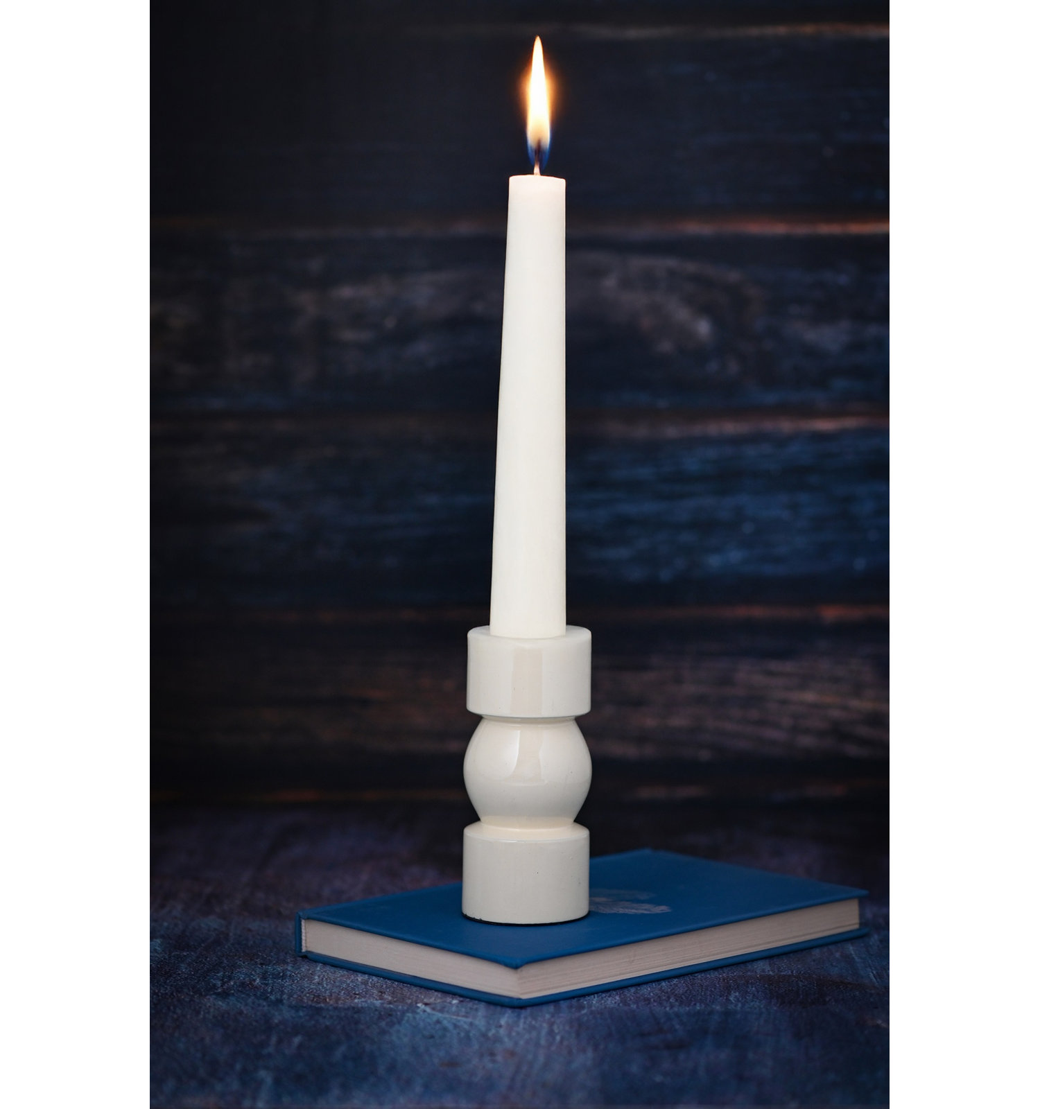 Paulding Aluminum Pillar Candle Holder, 4" H x 2" W x 2" D