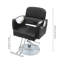 Fauteuil de salon noir, fauteuil de coiffeur rotatif à 360 °, fauteuil de coiffeur à hauteur réglable hydraulique avec pédale, utilisation de salon de coiffure à domicile