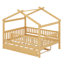 Lit maison avec lit gigogne-406374381