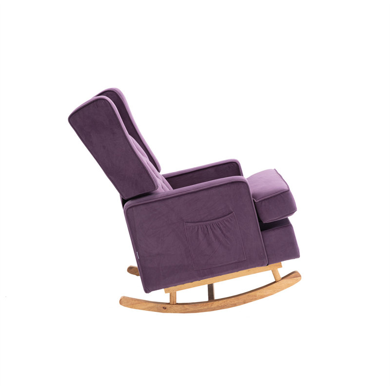 Chaise berçante Jayneen, Mauve