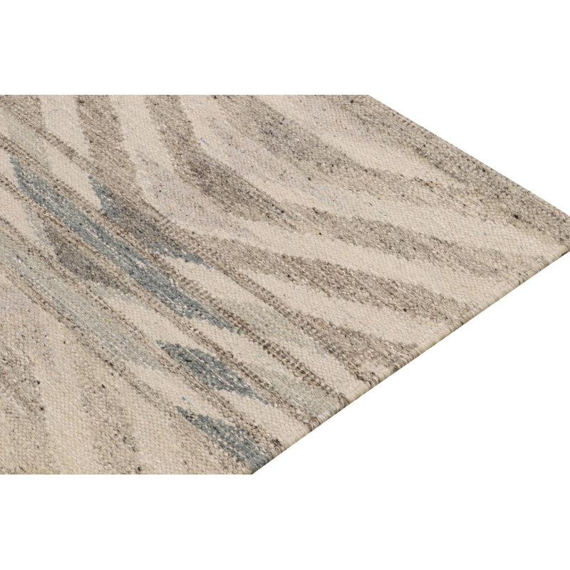 Scandinavian Wool Geometric Area Rug, Rectangle 10' x 14'