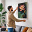 Lotus Bloom Botanical - Wrapped Canvas-1108366304-1108366309