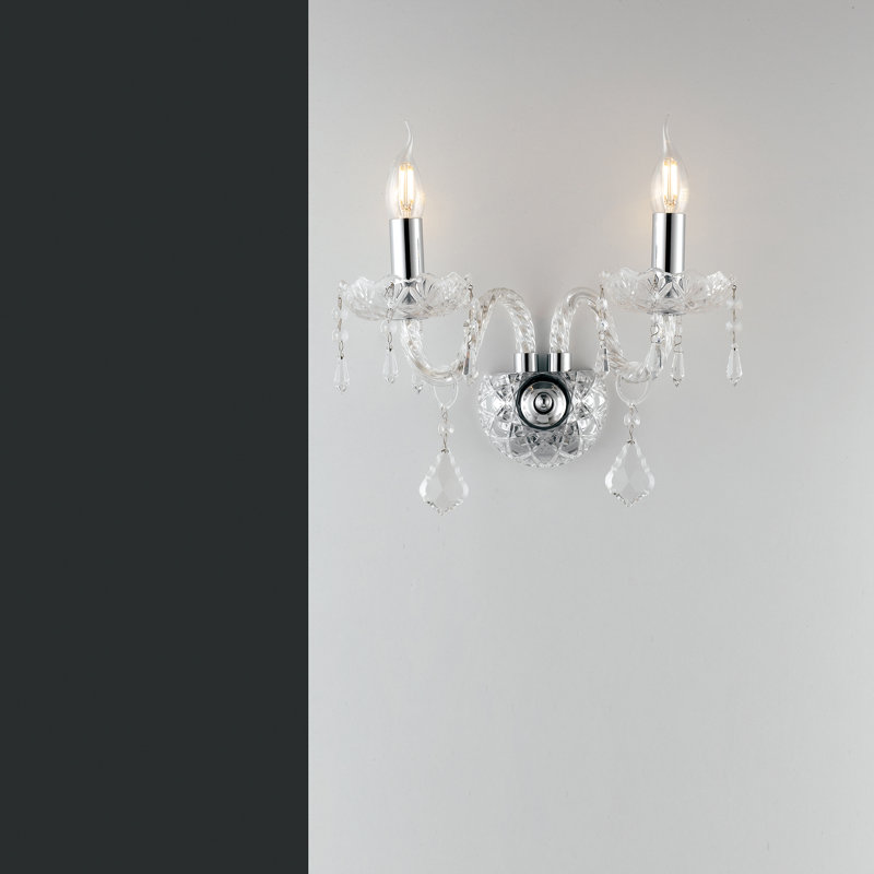 Greyson Glass Candle Wall Light