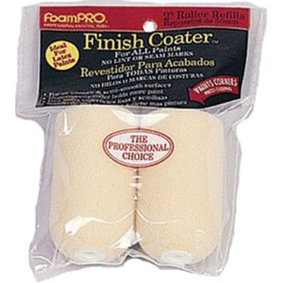 Foampro 83 2" Edge & Trimmer Foam Mini Paint Roller Refill (2Pk)