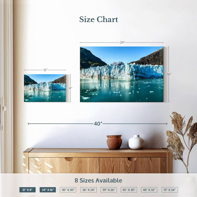 Alvord Alaska's Glacier Bay, 16" H x 24" W