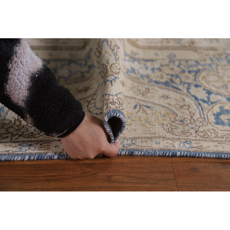 One-of-a-Kind 9'8" X 12'11" 1950s Wool Area Rug in