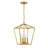 Allis 4 - Light Steel Dimmable Geometric Lantern Dining Room Chandelier-2038902763