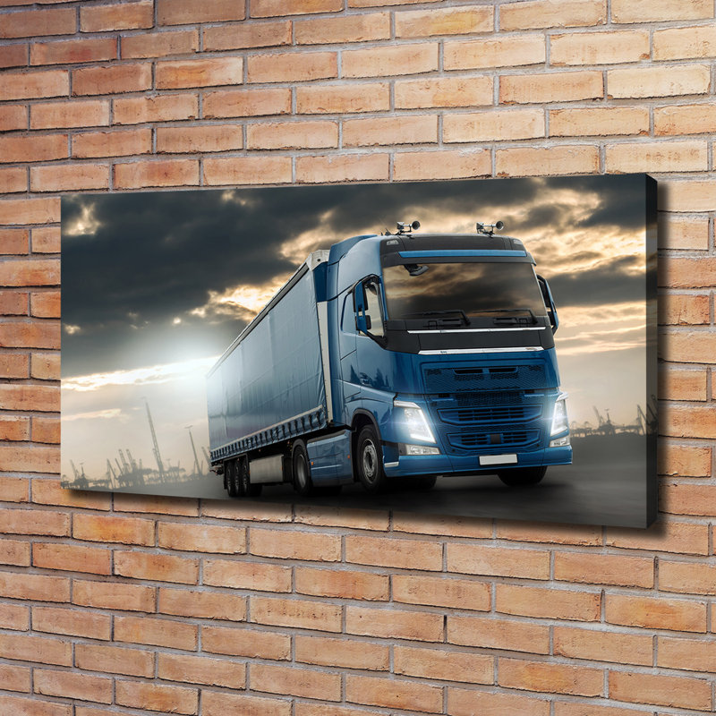 Truck 1 Piece Wrapped Canvas Wall Art, 60cm H x 120cm W