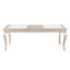 Ensemble de salle à manger 7 pièces Modern Glam Silver Finish-1614838715