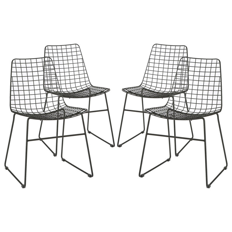 42cm H Cross Back Side Chair