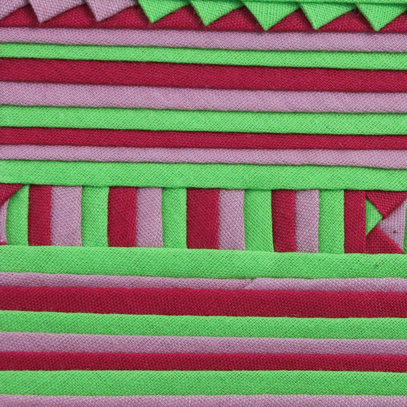 Sous-verres en mélange de coton rose Lahu (ensemble de 6)