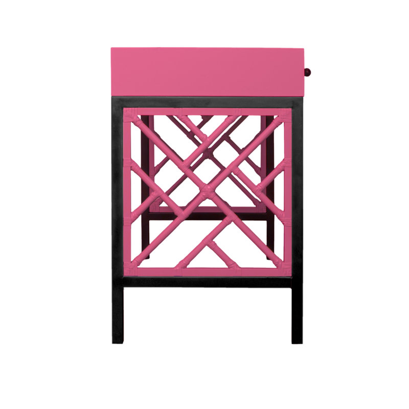 Chippendale Writing Desk, Hot Pink
