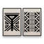 Ensemble de 2 motifs tribaux modernes en noir-813419858-813419852