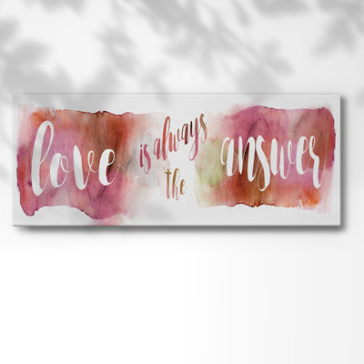 «Love is the Response», toile tendue avec châssis